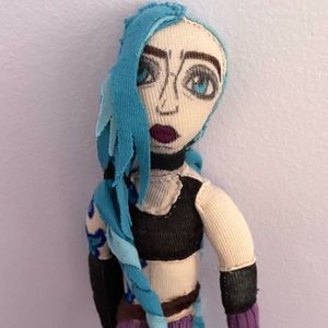 💣JINX💣 12” PLUSH Arcane POWDER Handmade CUSTOM One-Of-A-Kind COLLECTIBLE